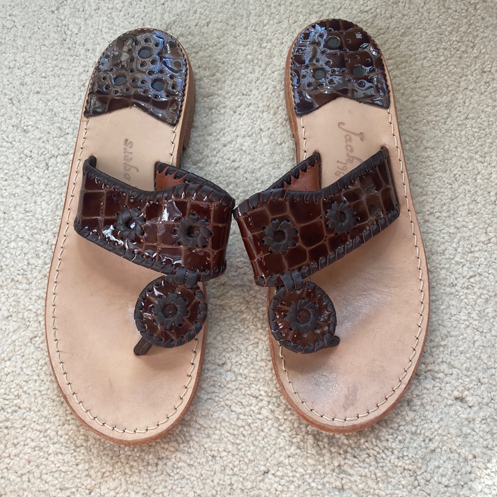 Jack rogers brown sandals